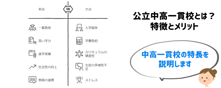 公立中高一貫校とは？特徴とメリット